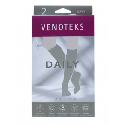 VENOTEKS Гольфы компрессионные Daily Cotton 2C157 2C157-L-black фото