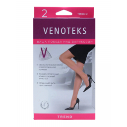VENOTEKS Чулки компрессионные TREND 1C201 1C201-L-beige фото