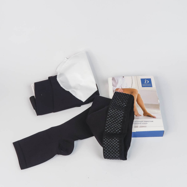 Чулки компрессионные IDEALISTA ID-310 / ID-310W плотные, для мужчин и женщин (2-й класс ), открытый мыс ID-310W_D84D фото