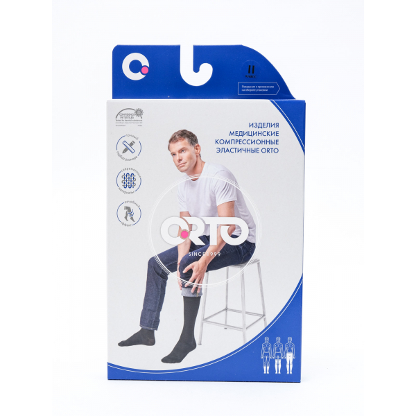 Компрессионные чулок для мужчин ORTO (2 класс) арт. 225 2-й класс  фото