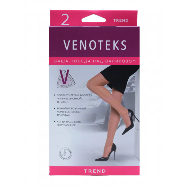 VENOTEKS Чулки компрессионные TREND 1C201 1C201-L-beige фото