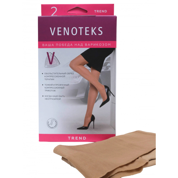 VENOTEKS Гольфы компрессионные TREND 2C110 2c110-black-m фото