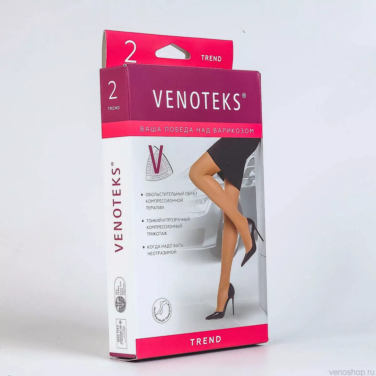 Компрессионные чулки VENOTEKS Trend 2C205 (2-й класс) купить с доставкой по  Москве и России на официальном сайте фирменного интернет-магазина Венотекс -Shop