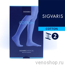 Чулки Sigvaris Cotton (2 класс) на резинке - для мужчин и для женщин CО2 фото