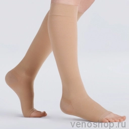 Гольфы VENOTEKS Medical 2P180 (2 класс компрессии) для мужчин и женщин с открытым мысом  (старый арт. 2C113) 2P180_1BE0 фото