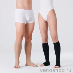 Гольфы VENOTEKS Medical 2P180 (2 класс компрессии) для мужчин и женщин с открытым мысом  (старый арт. 2C113) 2P180_1BE0 фото
