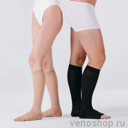 Гольфы VENOTEKS Medical 2P180 (2 класс компрессии) для мужчин и женщин с открытым мысом  (старый арт. 2C113) 2P180_1BE0 фото