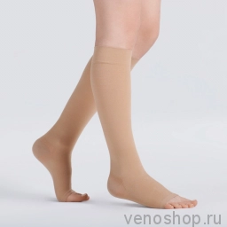 Гольфы VENOTEKS Medical 2P180 (2 класс компрессии) для мужчин и женщин с открытым мысом  (старый арт. 2C113) 2P180_1BE0 фото