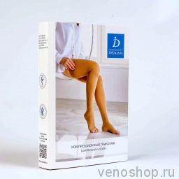 Чулки компрессионные IDEALISTA ID-310 / ID-310W плотные, для мужчин и женщин (2-й класс ), открытый мыс ID-310_8142 фото
