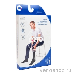 Компрессионные чулки ORTO для мужчин (1 класс, с микрофиброй) арт. 4217  фото