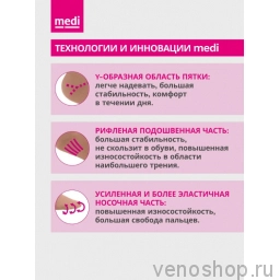 MEDI Компрессионное колготы мужские (трико) mediven plus 2 класс компрессии закрытый мыс DO210-DO217_C8AA фото