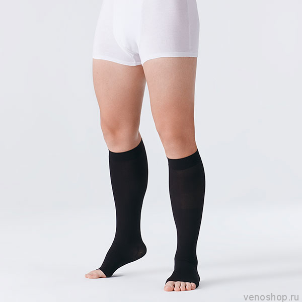 Гольфы VENOTEKS Medical 1P180 (1 класс компрессии) для мужчин и женщин с открытым мысом 1P180_8623 фото