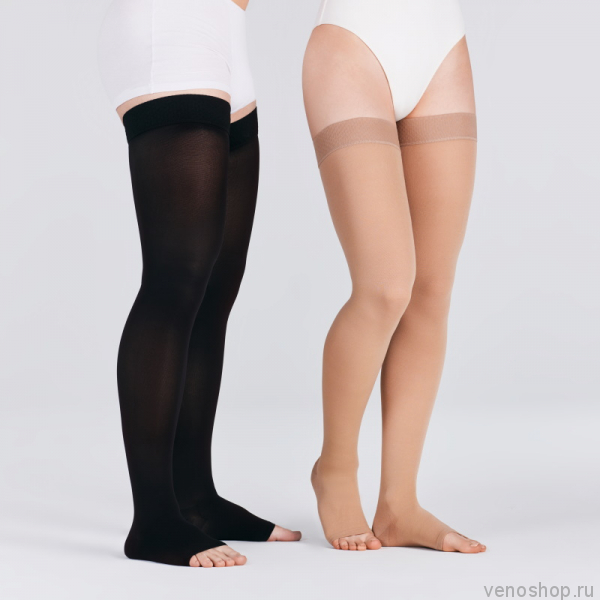 Чулки VENOTEKS Medical 1P280 (1 класс компрессии) для мужчин и женщин с открытым мысом 1P280_1455 фото