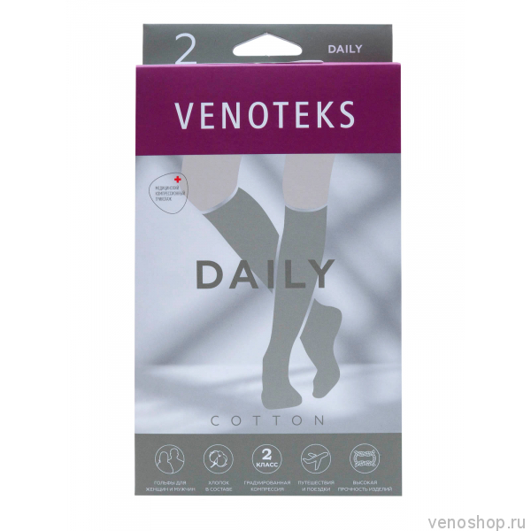 VENOTEKS Гольфы компрессионные Daily Cotton 2C157 2C157_A5AE фото