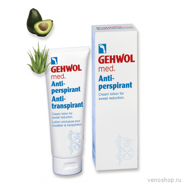Крем-лосьон для ног Gehwol Антиперспирант 125 мл Геволь Мед 41107 фото